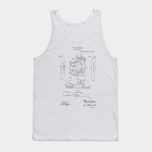 Dress Chart Vintage Patent Hand Drawing Tank Top